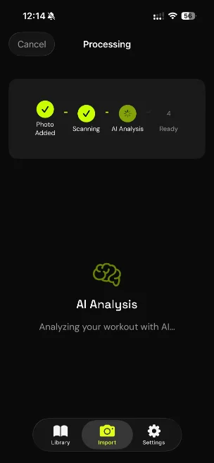 AI parsing the workout